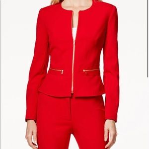 Calvin Klein red blazer